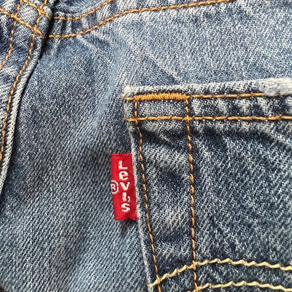 Vintage Levi's 501's High Waisted Button Fly Distressed Cut Off Jean Shorts - 29 - Picture 10 of 11